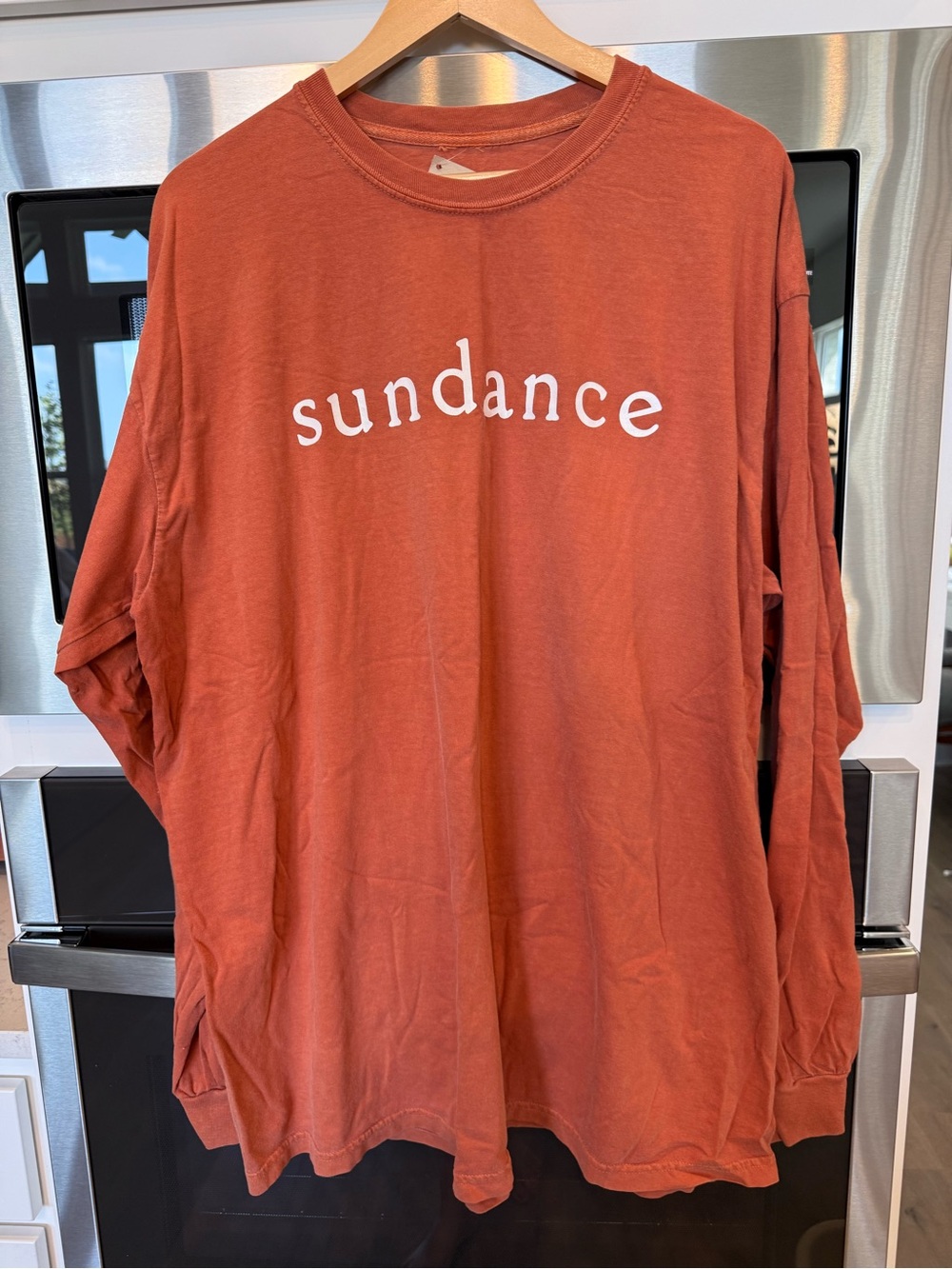 Sundance Terracotta Crewneck Long Sleeve Tee Unisex Men/ Women